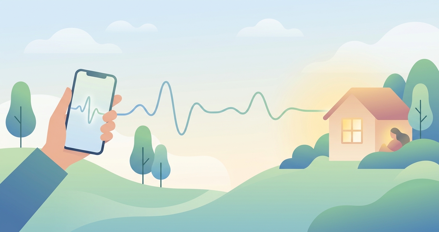 What's the best way to keep track of my parent's changing health without constant visits?